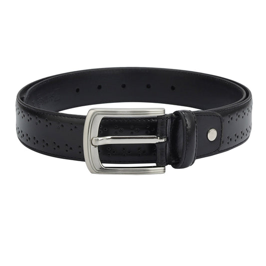 Casual Punch & Plain Leather Mens Belt