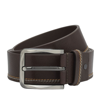 Casual Saffiano Leather Mens Belt