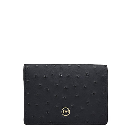 6 Slots Leather Card Case - Black