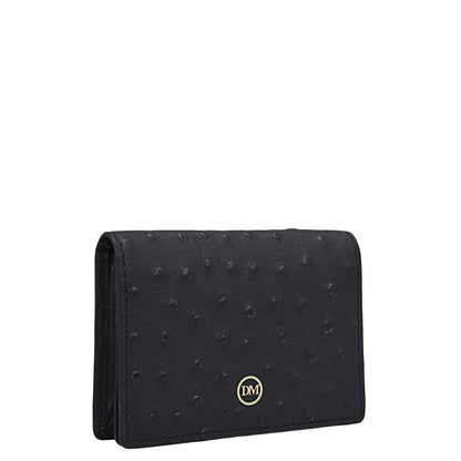 6 Slots Leather Card Case - Black