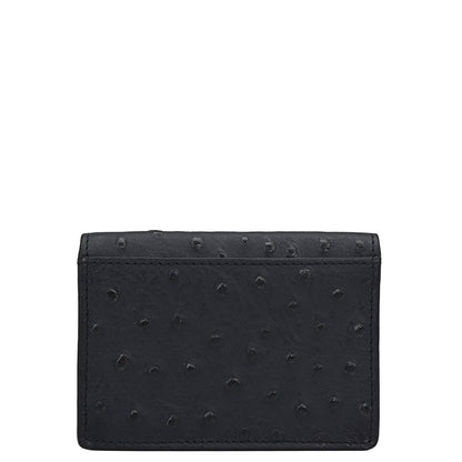 6 Slots Leather Card Case - Black