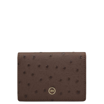 6 Slots Leather Card Case - Brown