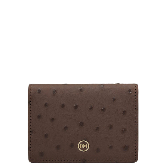 6 Slots Leather Card Case - Brown