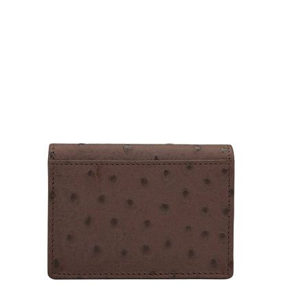 6 Slots Leather Card Case - Brown