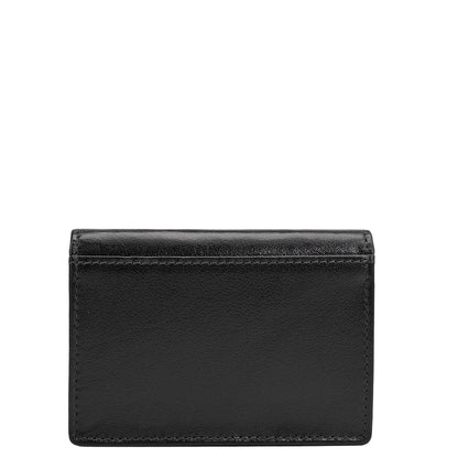 6 Slots Leather Card Case - Navy