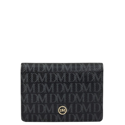 6 Slots Leather Card Case - Black