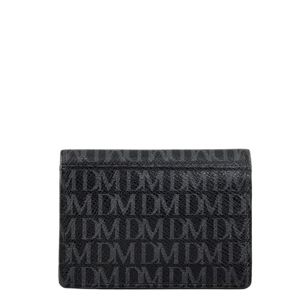 6 Slots Leather Card Case - Black