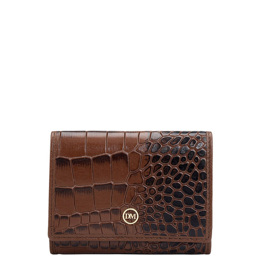 3 Slots Leather Card Case - Date
