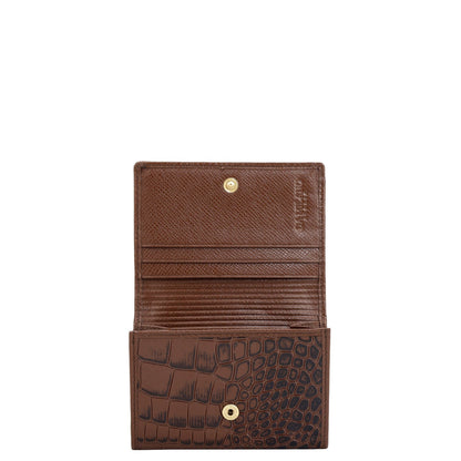 3 Slots Leather Card Case - Date