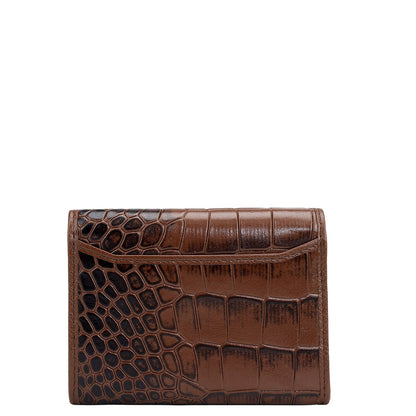 3 Slots Leather Card Case - Date