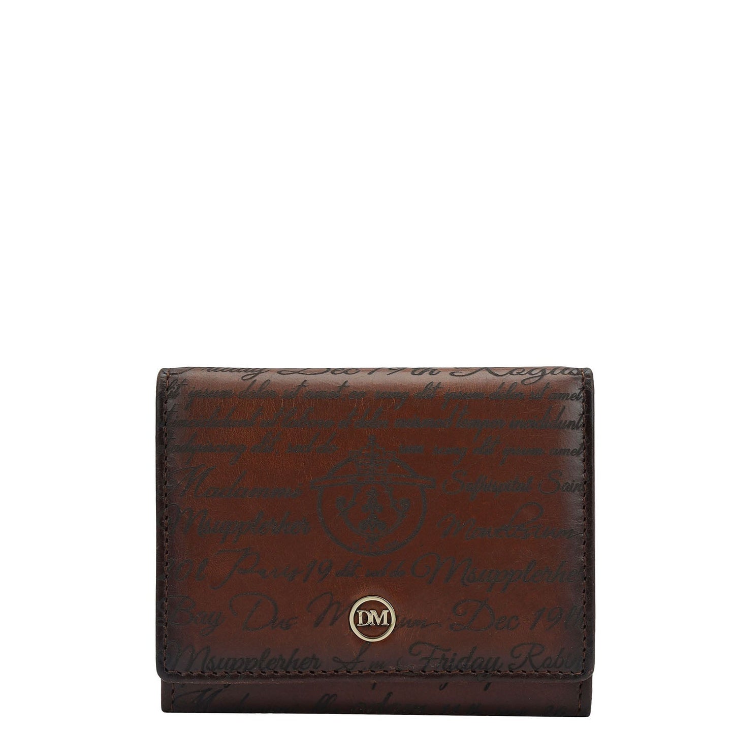 4 Slots Leather Card Case - Cognac