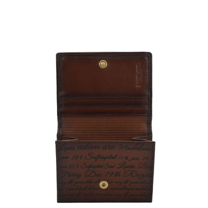 4 Slots Leather Card Case - Cognac