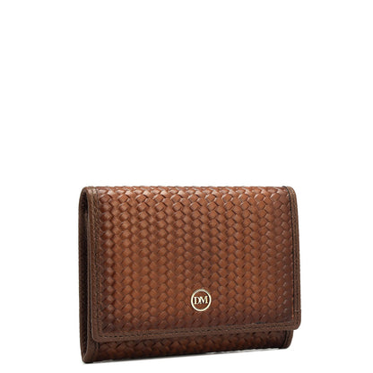 4 Slots Leather Card Case - Cognac