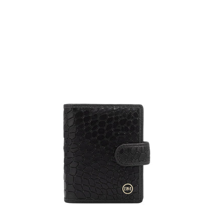 Multi Slots Leather Card Case - Black