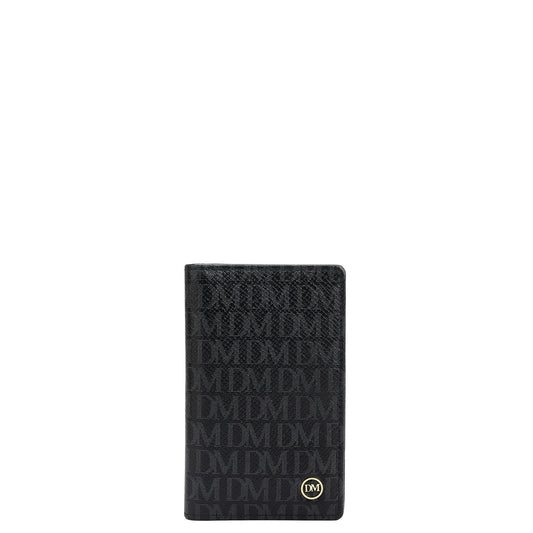 6 Slots Leather Card Case - Black