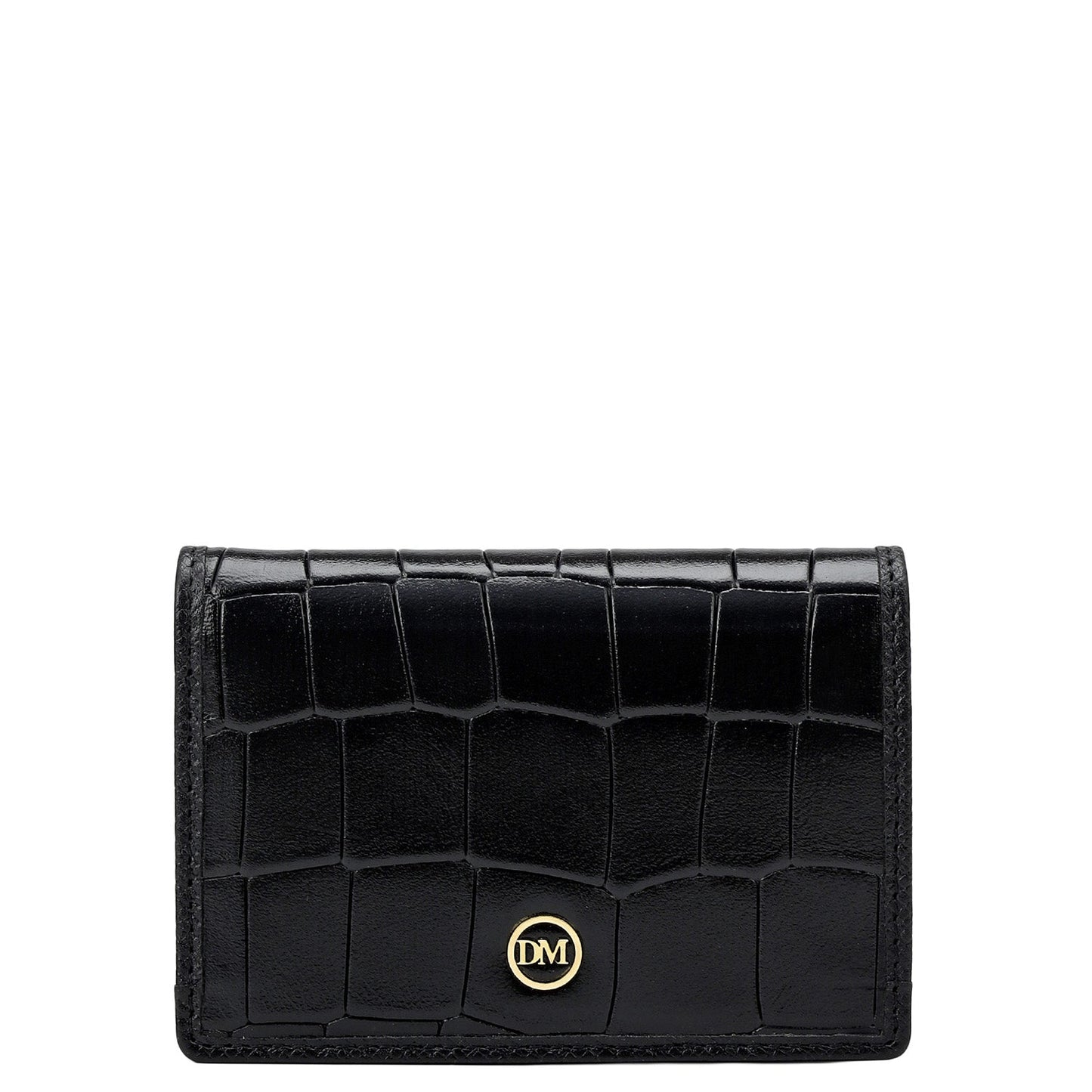 Croco Leather Card Case - Date
