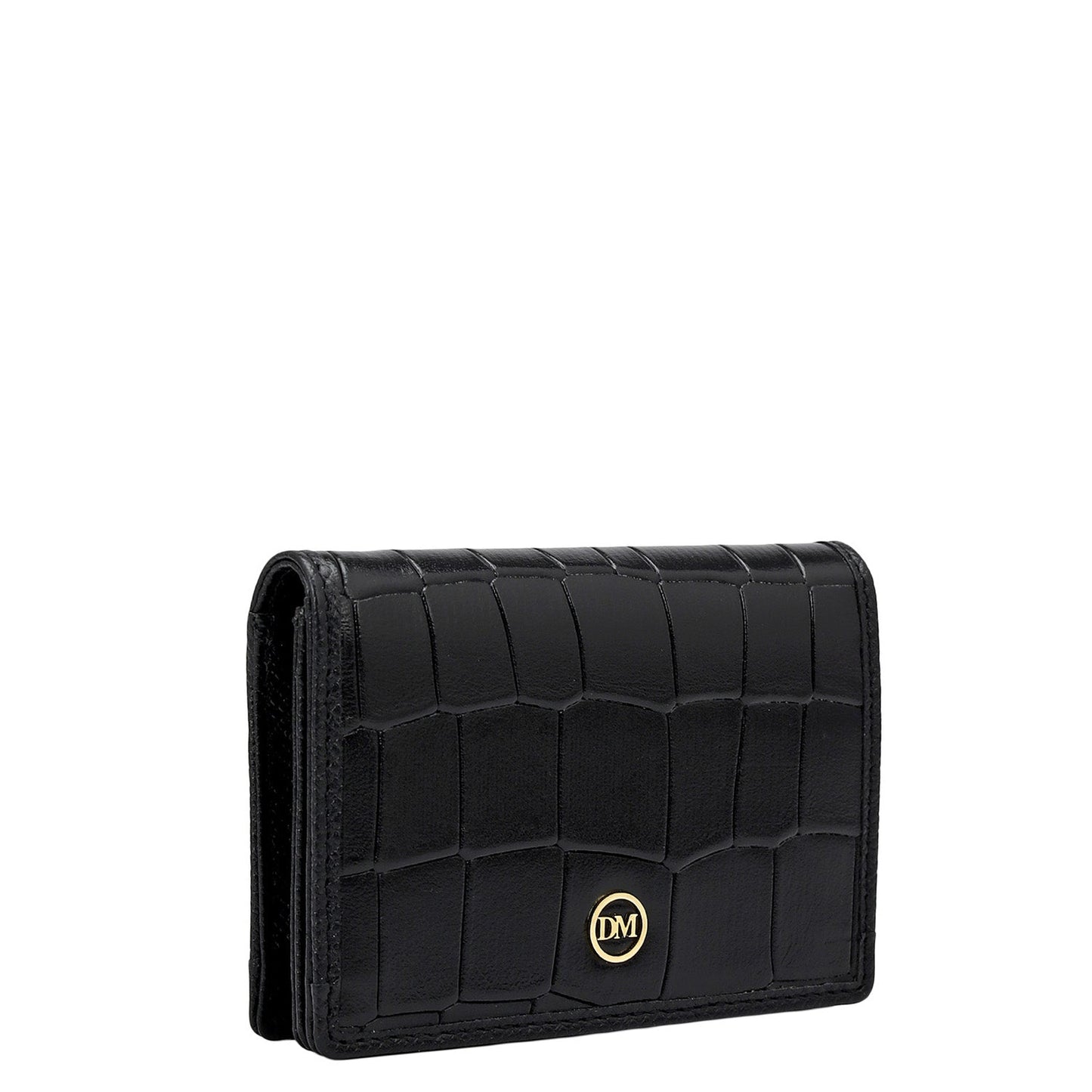 Croco Leather Card Case - Date