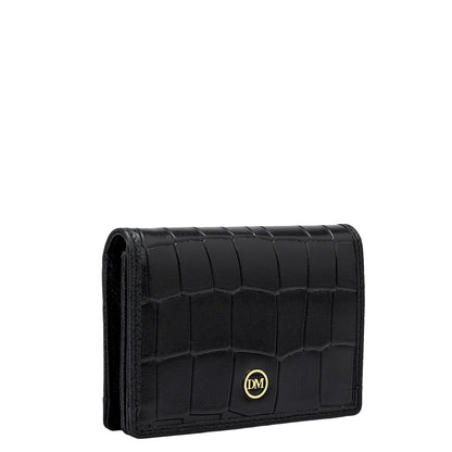 Croco Leather Card Case - Date