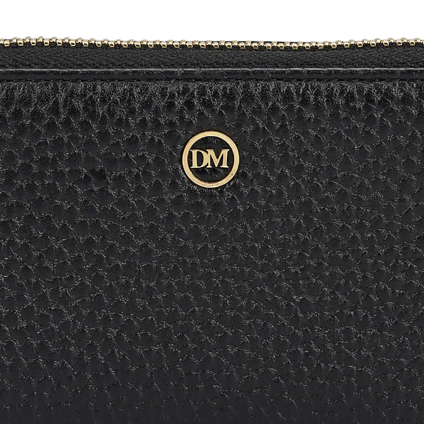 6 Slots Wax Leather Card Case - Black