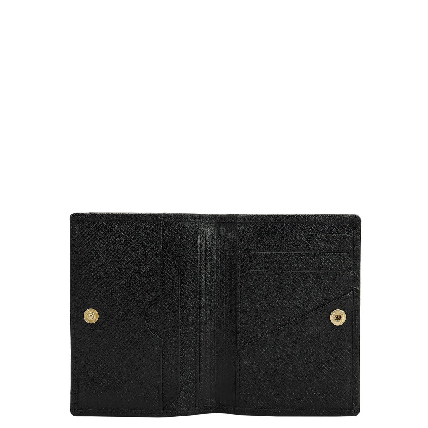 5 Slots Leather Card Case - Black