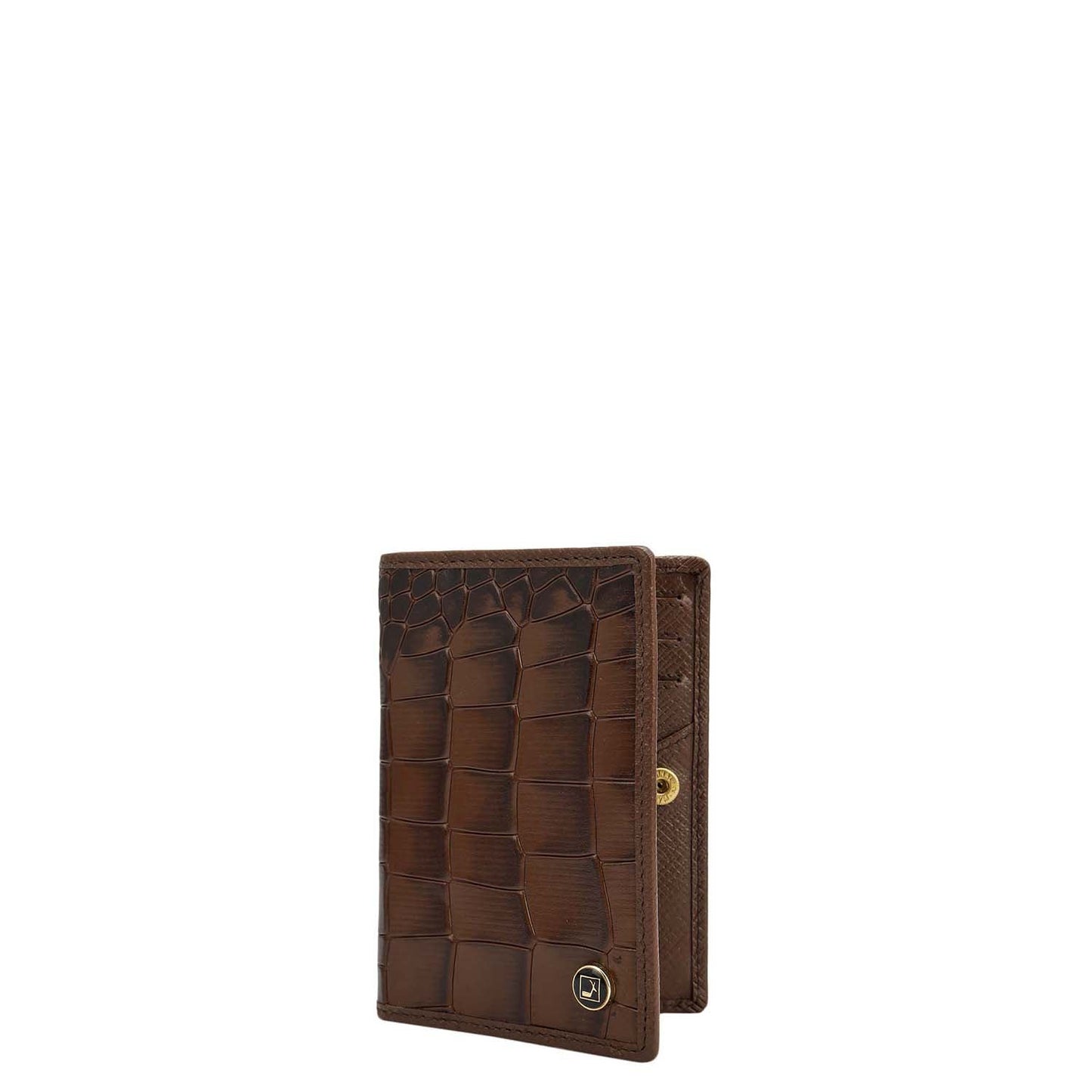 5 Slots Leather Card Case - Date