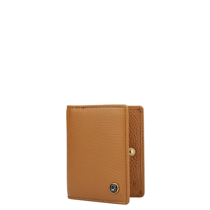 9 Slots Leather Card Case - Caramel