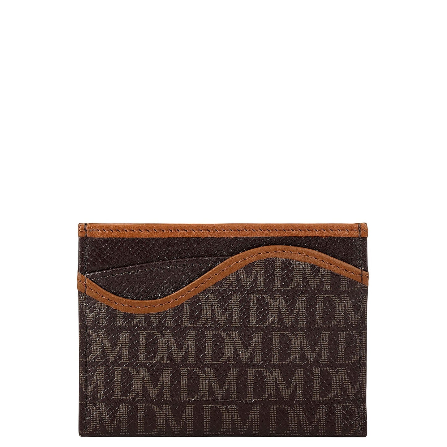 5 Slots Leather Card Case - Chocolate