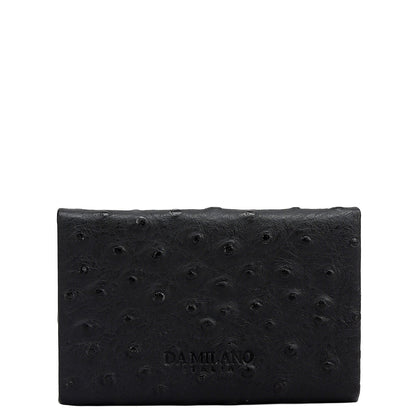 4 Slots Leather Card Case - Black