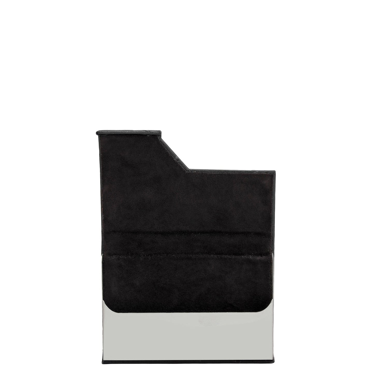 4 Slots Leather Card Case - Black