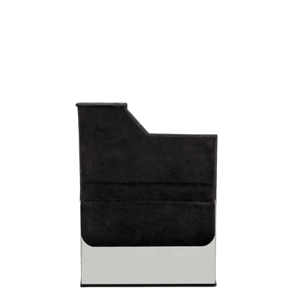 4 Slots Leather Card Case - Black