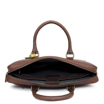 Franzy Leather Laptop Bag - Date