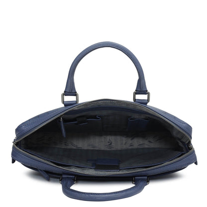 Croco Franzy Leather Laptop Bag - Stardust