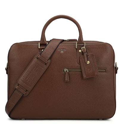 Franzy Leather Laptop Bag - Date