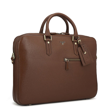 Franzy Leather Laptop Bag - Date