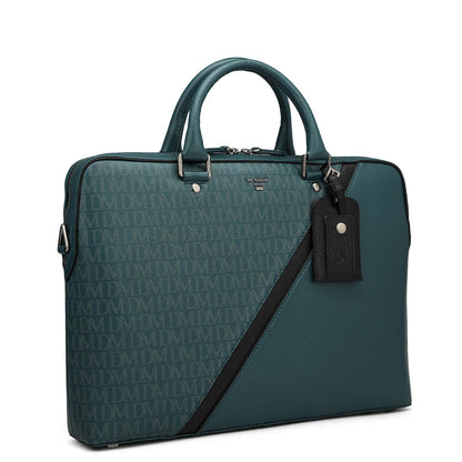 Monogram Franzy Leather Laptop Bag - Octane