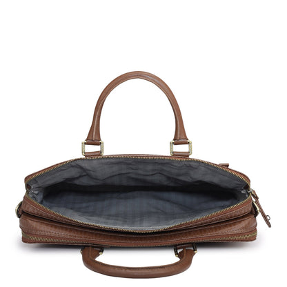 Monogram Franzy Leather Laptop Bag - Date