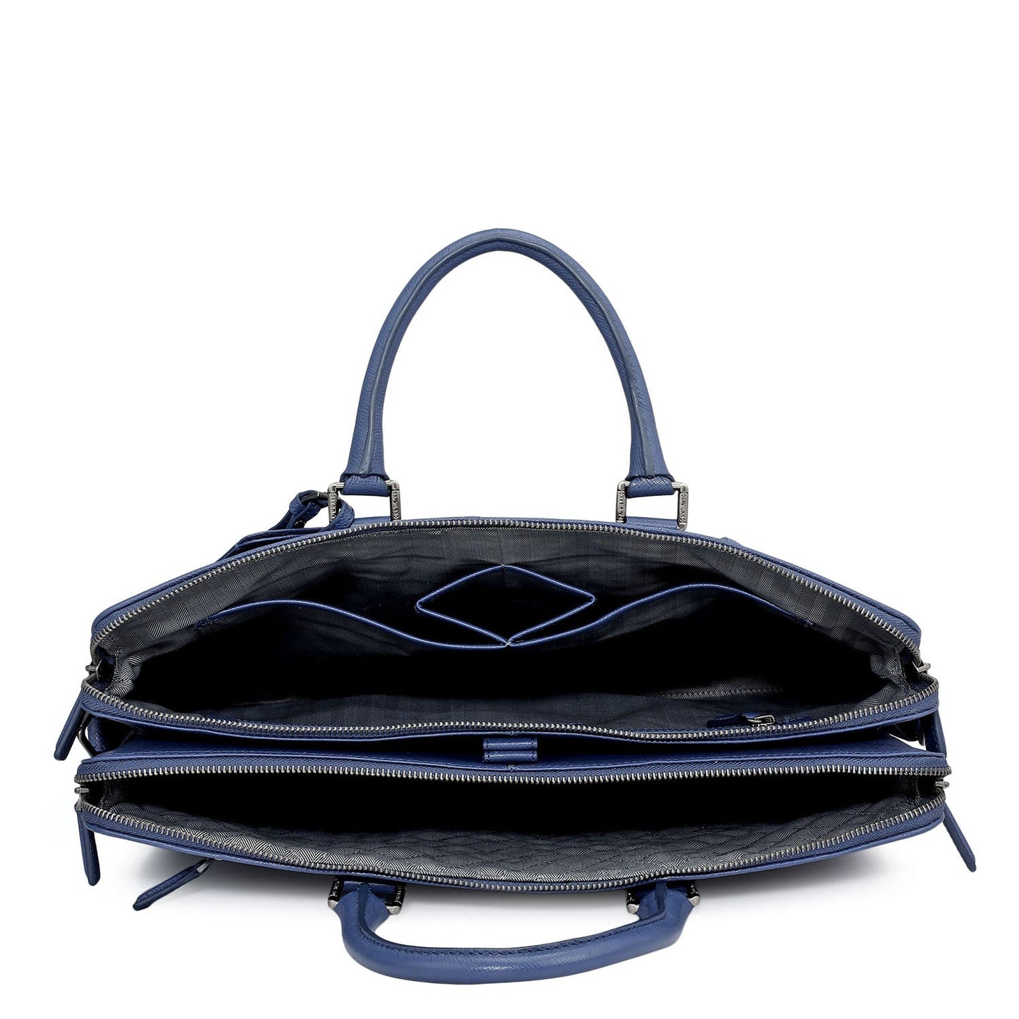 Croco Franzy Leather Laptop Bag - Stardust