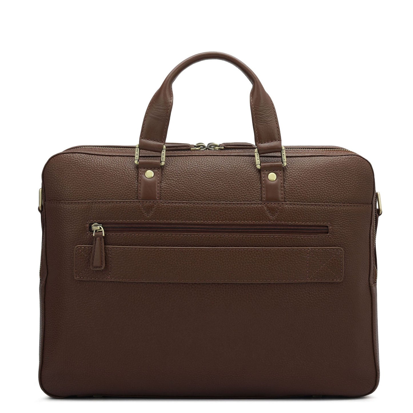 Wax Leather Laptop Bag - Espresso