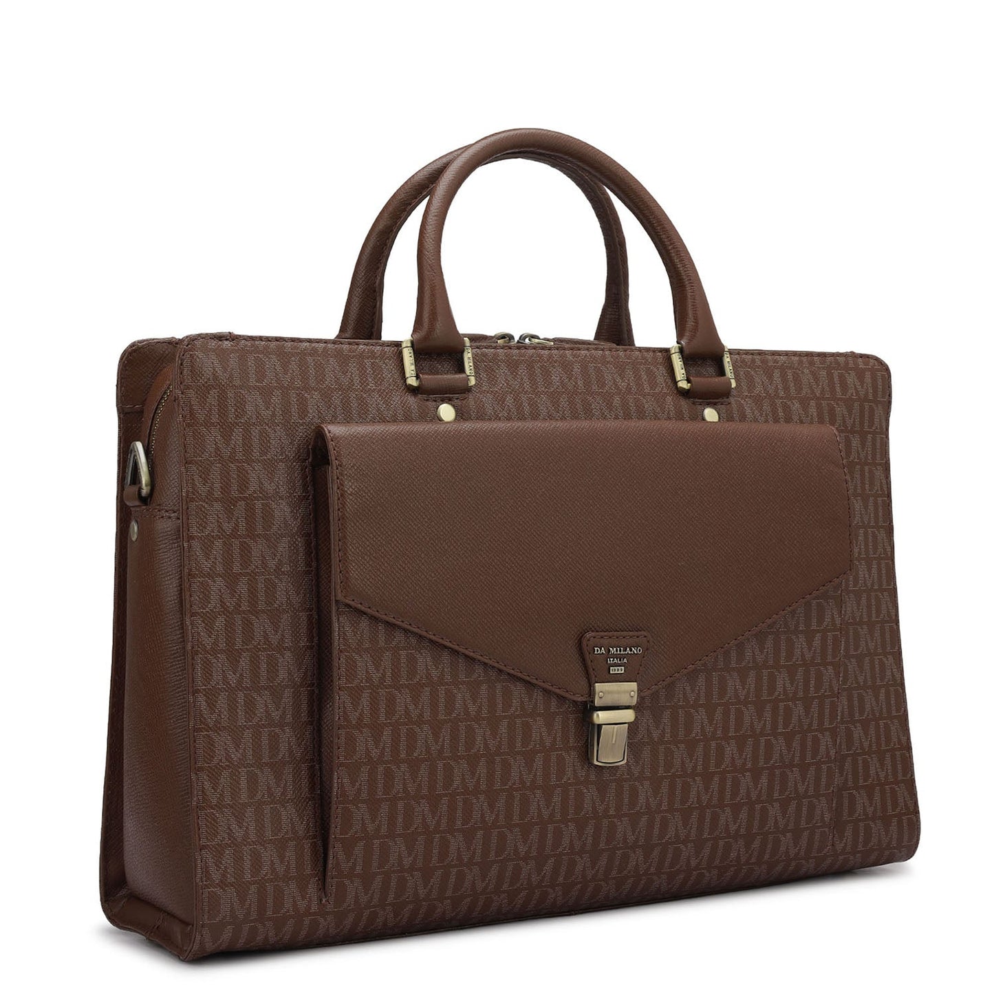 Monogram Franzy Leather Laptop Bag - Date