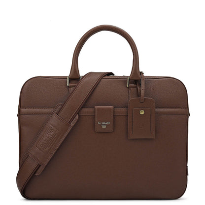 Franzy Leather Laptop Bag - Date