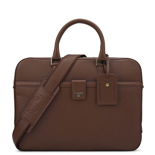 Franzy Leather Laptop Bag - Date