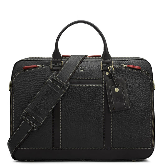 Bub Leather Laptop Bag - Brown