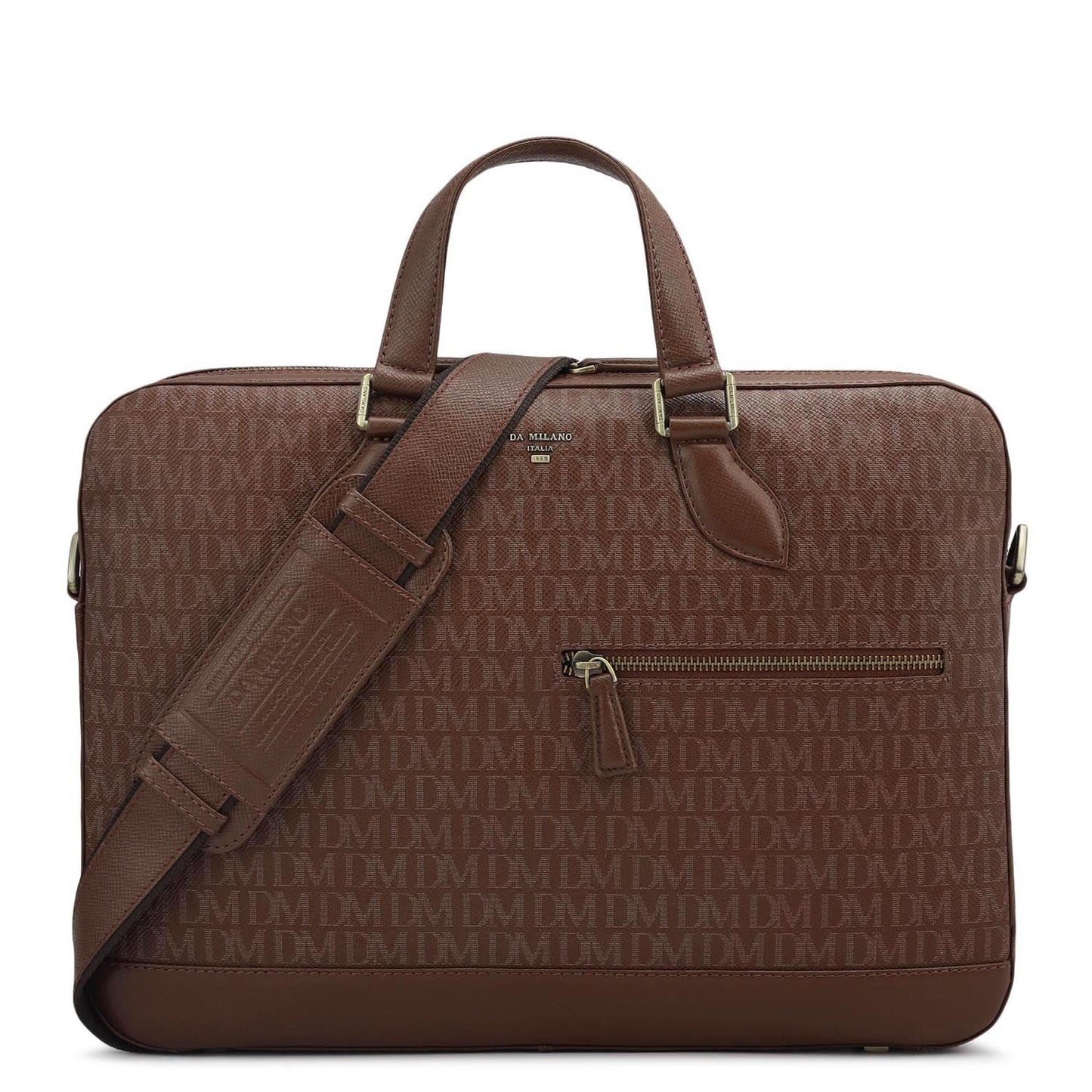 Monogram Franzy Leather Laptop Bag - Date