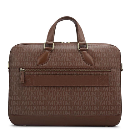 Monogram Franzy Leather Laptop Bag - Date