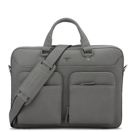 Fish Leather Laptop Bag - Grey