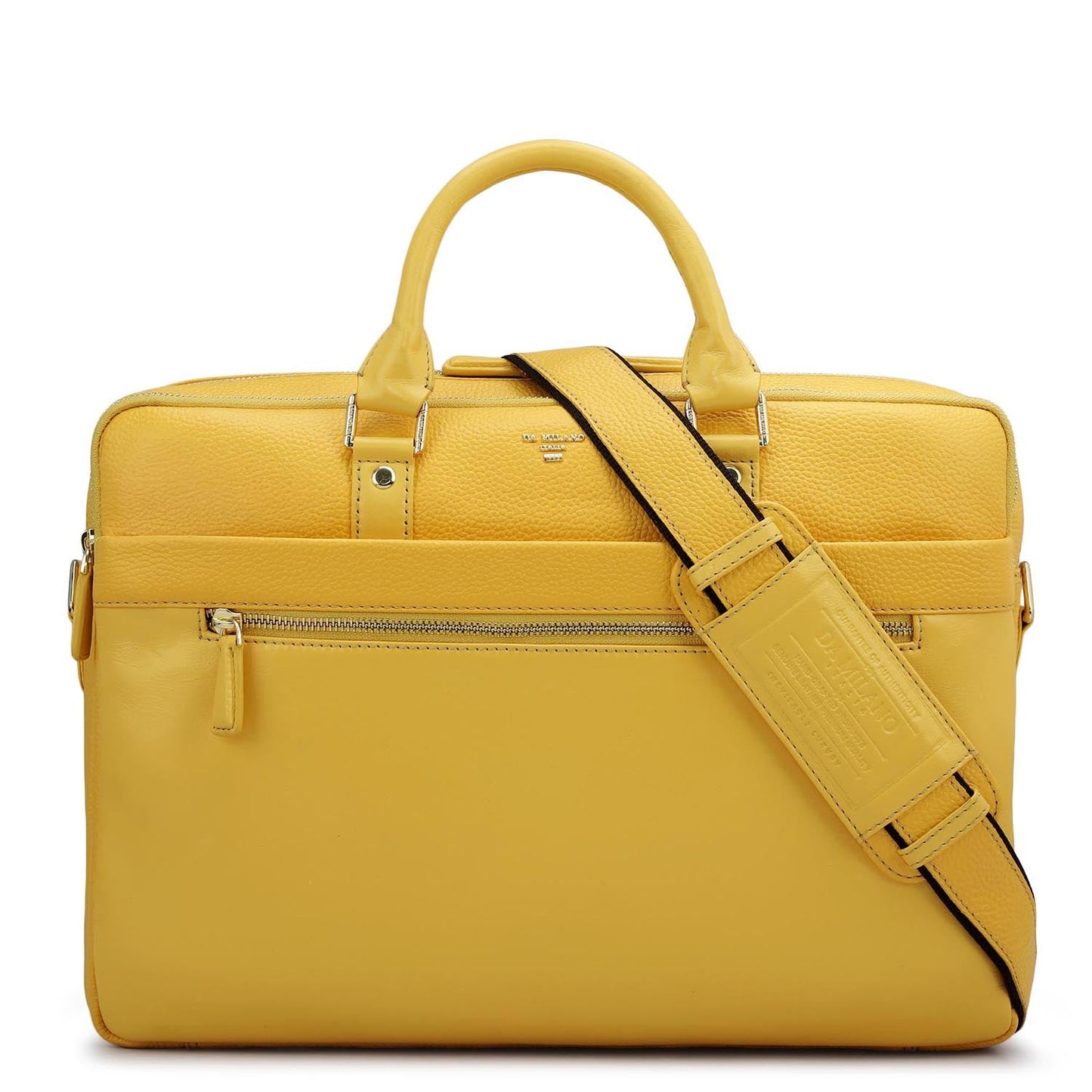 Wax Leather Laptop Bag - Mimosa