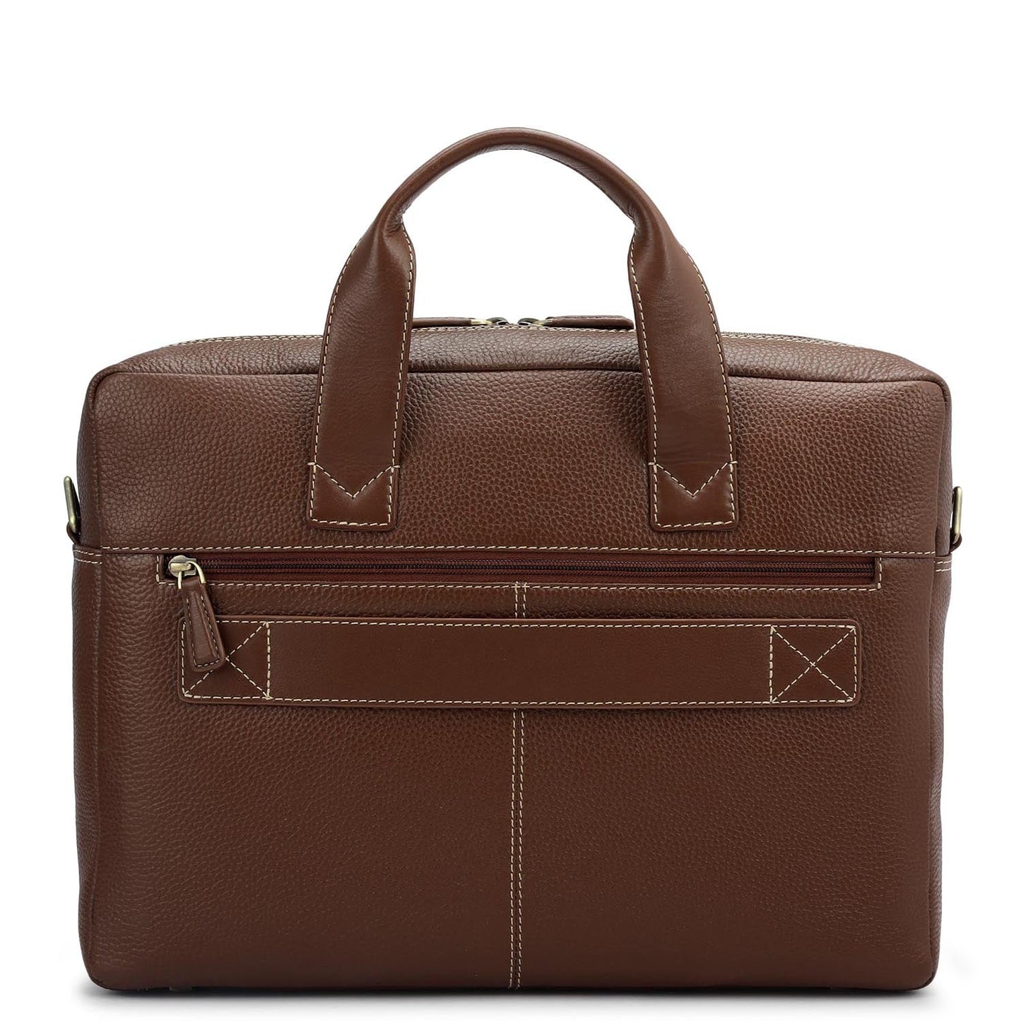 Wax Leather Laptop Bag - Espresso
