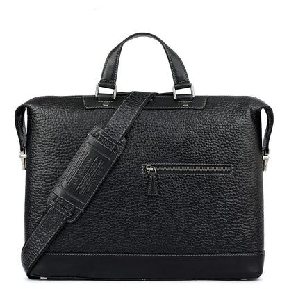 Bub Leather Laptop Bag - Black