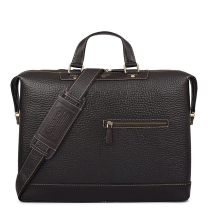 Bub Leather Laptop Bag - Brown
