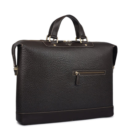 Bub Leather Laptop Bag - Brown